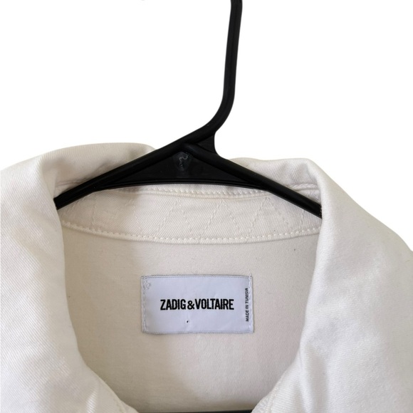 Zadig & Voltaire Kikoy Denim Jacket Skull Stars - Picture 5 of 11